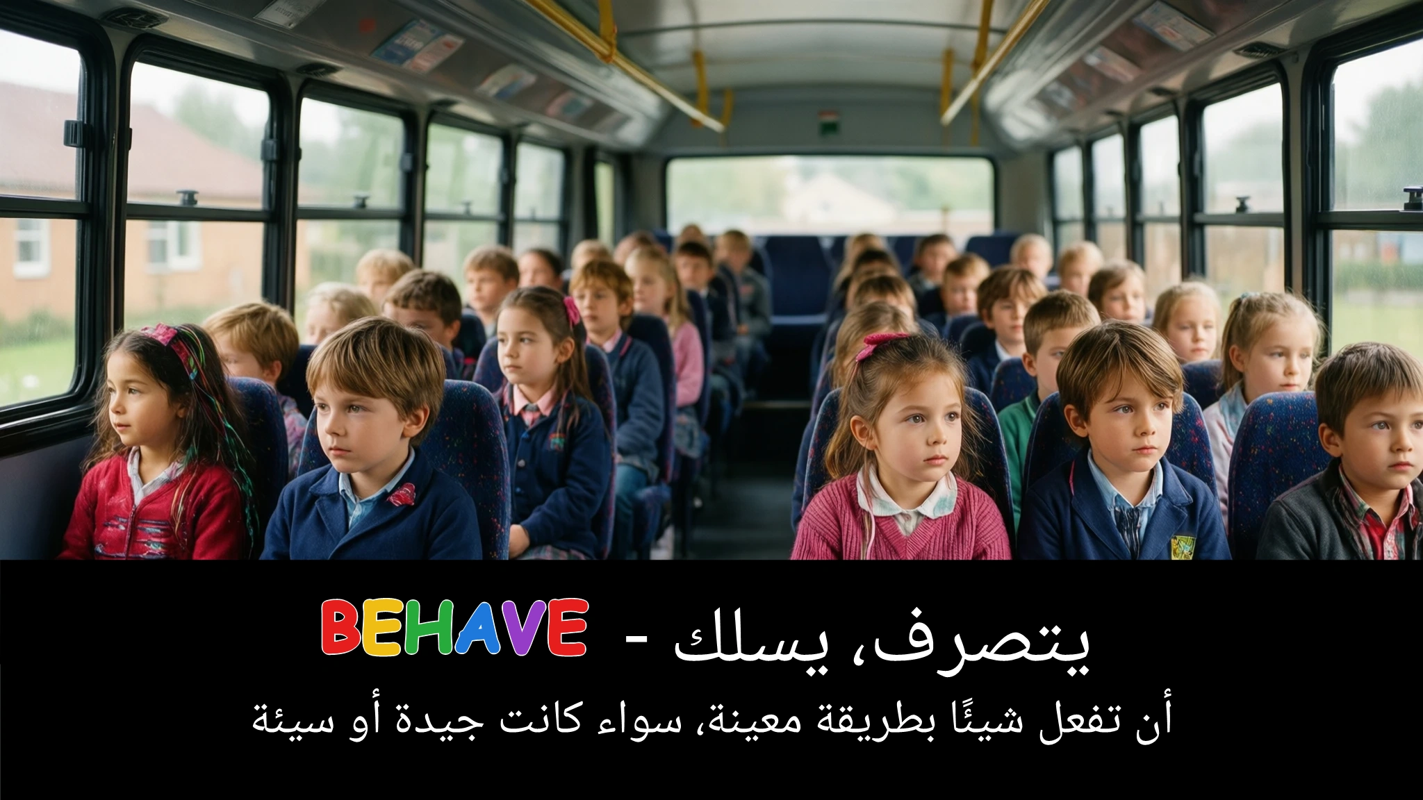 Arabic Illustration for behave